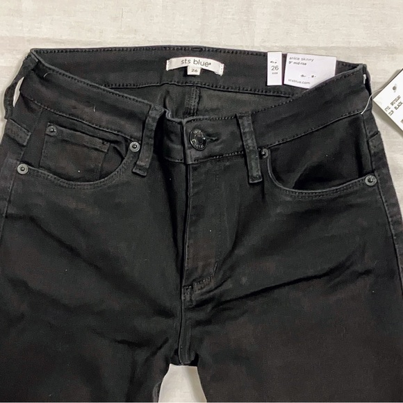 STS Blue Pants & Jumpsuits | Skinny Black Jeans | Color: Black | Size: 26 | - Picture 2 of 7
